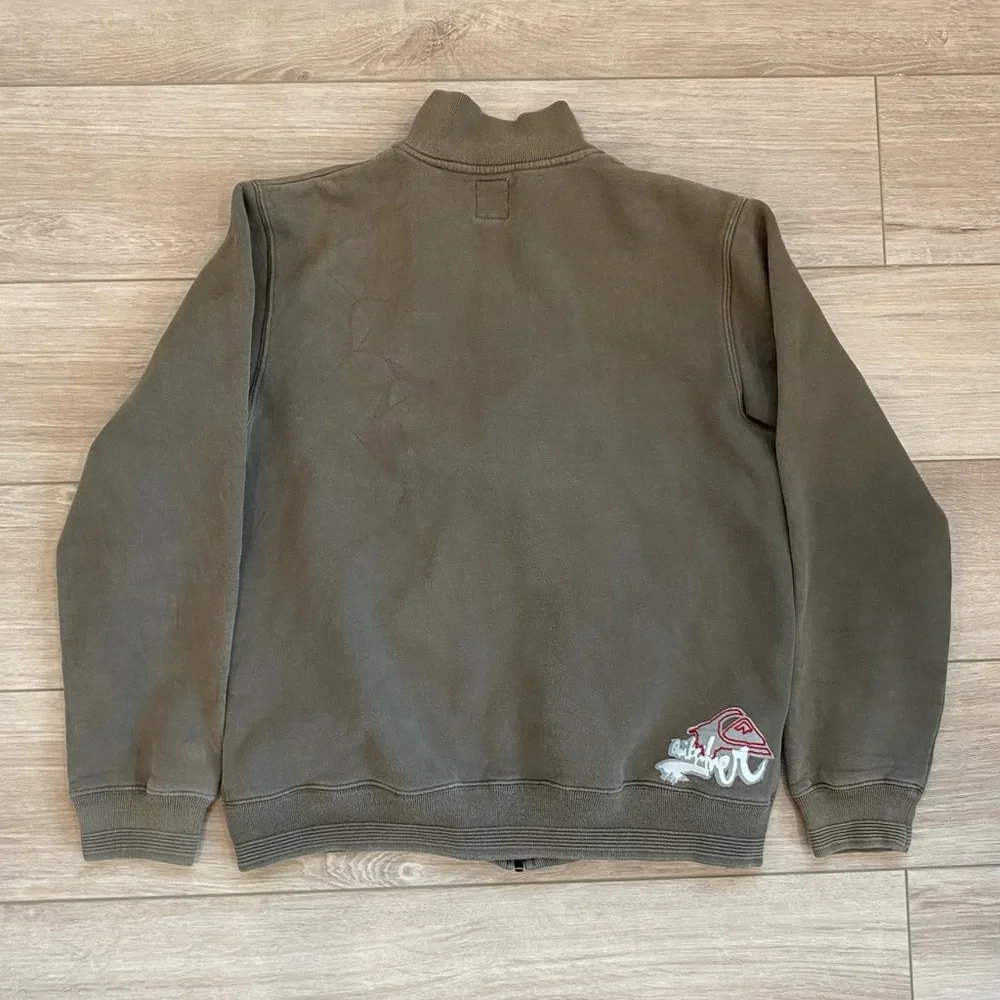 Vintage Y2K‎ Quiksilver Surfer Skater Sweatshirt Size Medium Grunge VTG Full Zip
